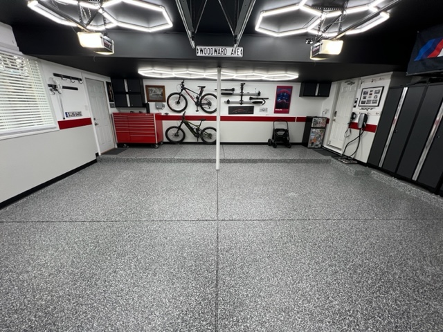 polyaspartic floor coating service throughout Chicagoland